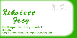nikolett frey business card